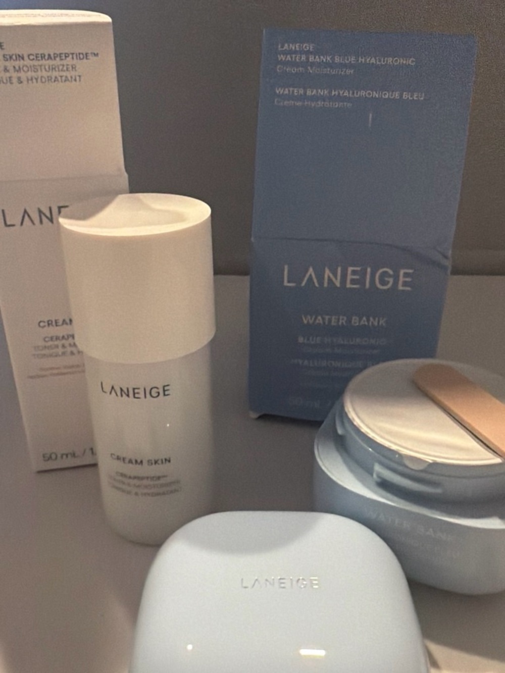 LANEIGE set - water bank moisturizer + cream skin toner - sealed